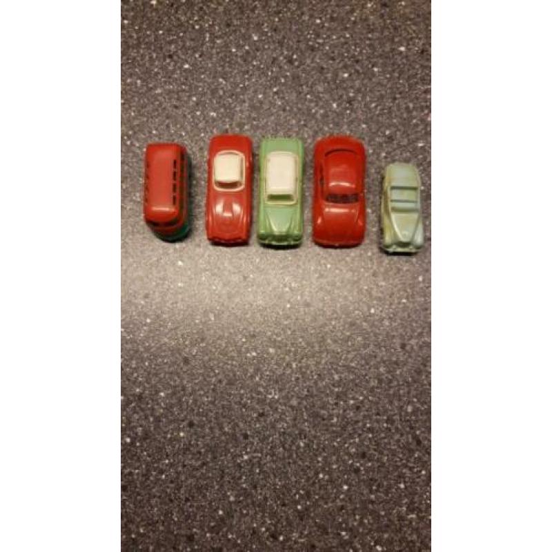 Plastic autootjes VW DKW Mercedes BMW