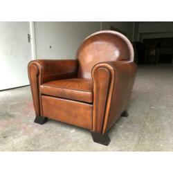 Schapenleren Art-Deco fauteuil Lounge Atelier “Marseille”