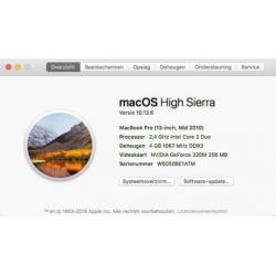 Macbook pro 13 mid 2010 4gb ram 500 GB harde schijf