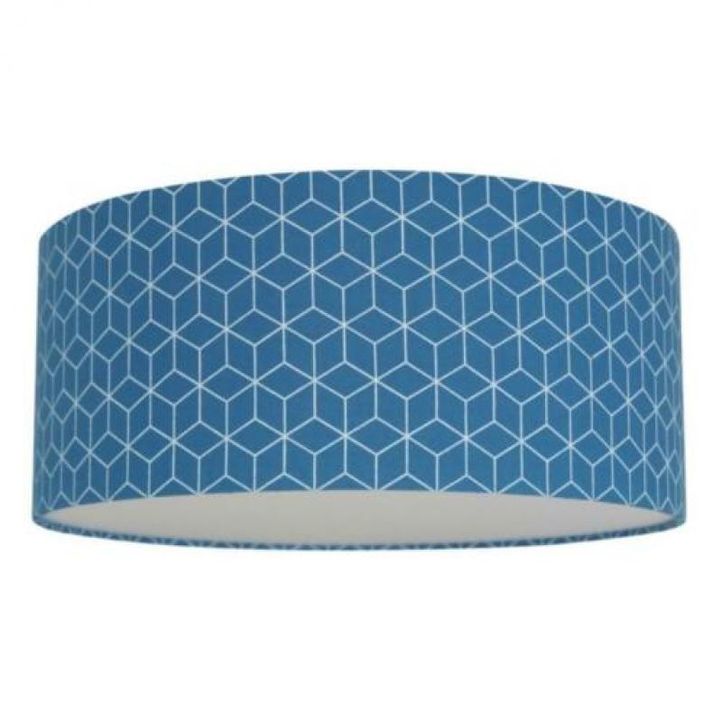 Plafondlamp Geometrisch patroon blauw kinderkamer babykamer