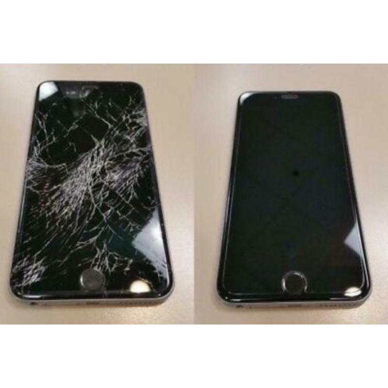 iPhone 7 6+ 6 8 X kapot scherm vervangen reparatie @ Locatie