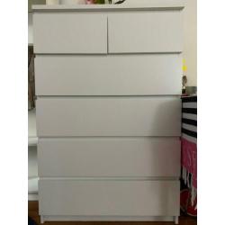 Ikea Malm kast 6 lades