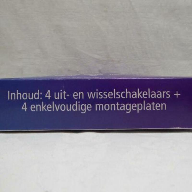 Inbouw schakelmateriaal | wissel | 4 stuks | NIEUW