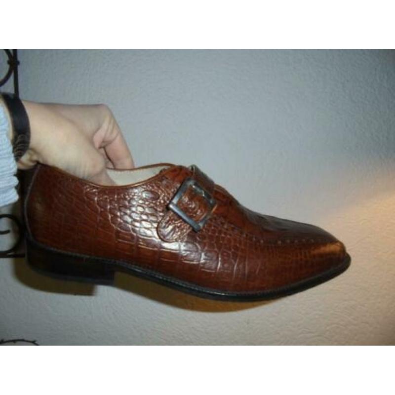 s26) Tony Tetro maestro shoes geheel leer nette schoenen 42