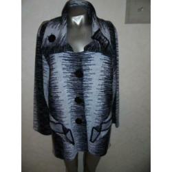 mooi warm zwart wit vest xl