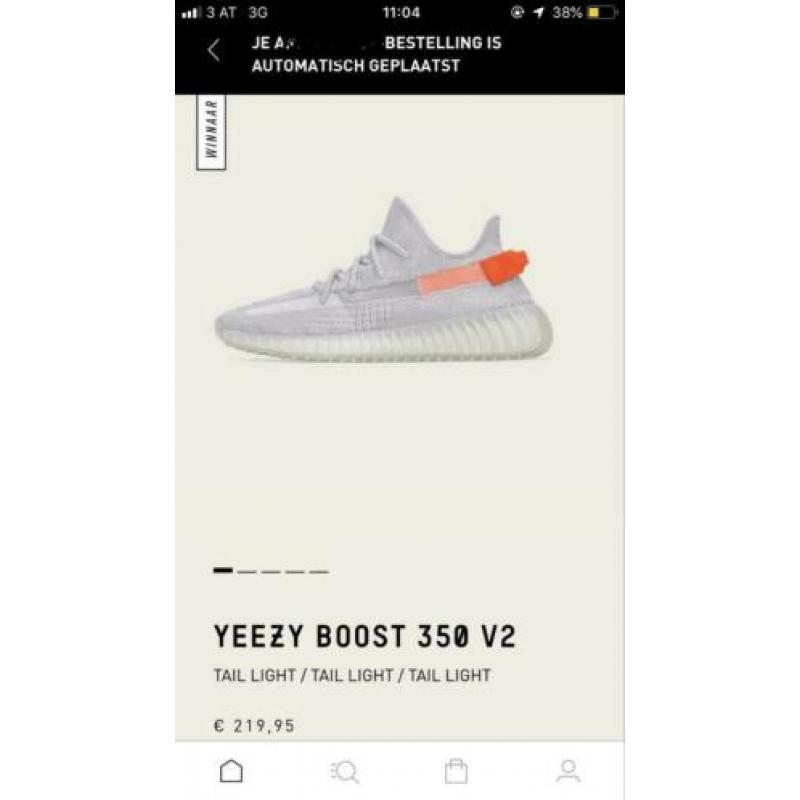 Yeezy Boost 350 Tail Light Maat 43 1/3