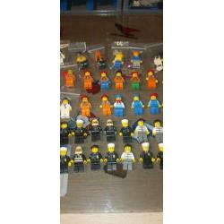 Lego 69 minifigures (City, Space, Ferrari, Racers, Miners)