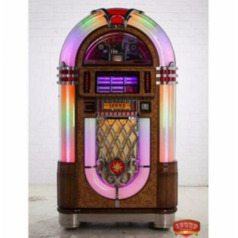 Jukebox 45 toeren Singles ALS NIEUW - LED pakket, Bluetooth