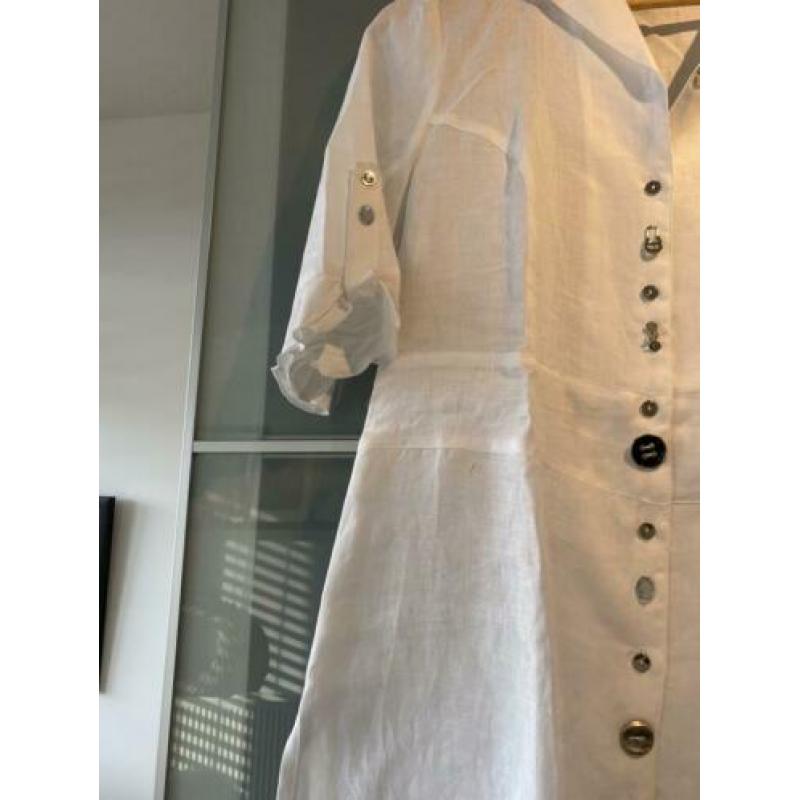 Witte linnen blouse nieuw 40