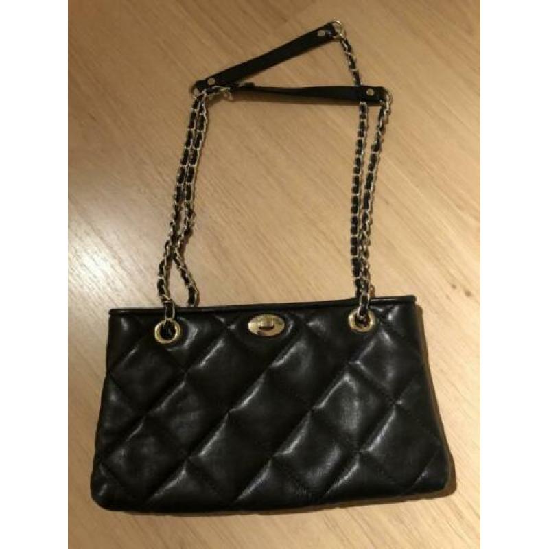 DKNY Donna Karan Tas leer quilted woc bag zara furla