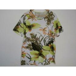 Maat l - c&a - witte tshirt met groene print