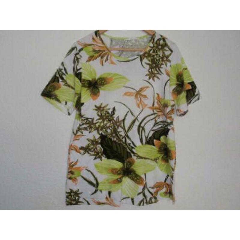 Maat l - c&a - witte tshirt met groene print