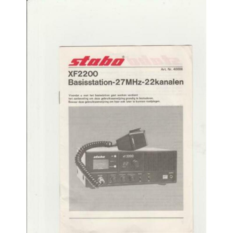 ZENDER STABO XF2200 Nieuwstaat