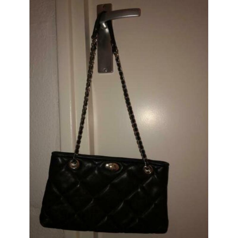 DKNY Donna Karan Tas leer quilted woc bag zara furla