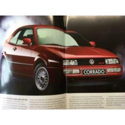 Autofolder/Brochure Volkswagen Der Corrado 1990 32 pagina's