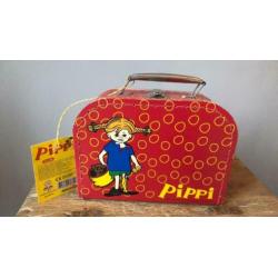 Pippi Langkous koffertje vintage, rood