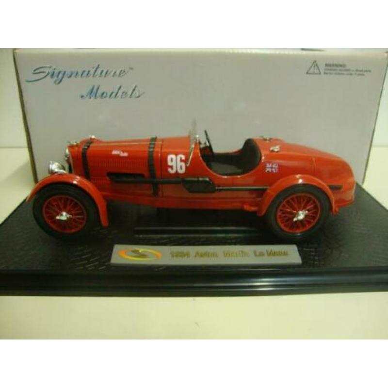 Aston Martin Le Mans 96 rood 1934 Siganture 1:18 KRD