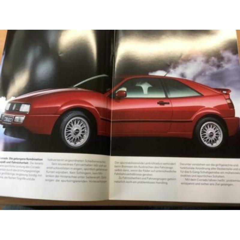 Autofolder/Brochure Volkswagen Der Corrado 1990 32 pagina's