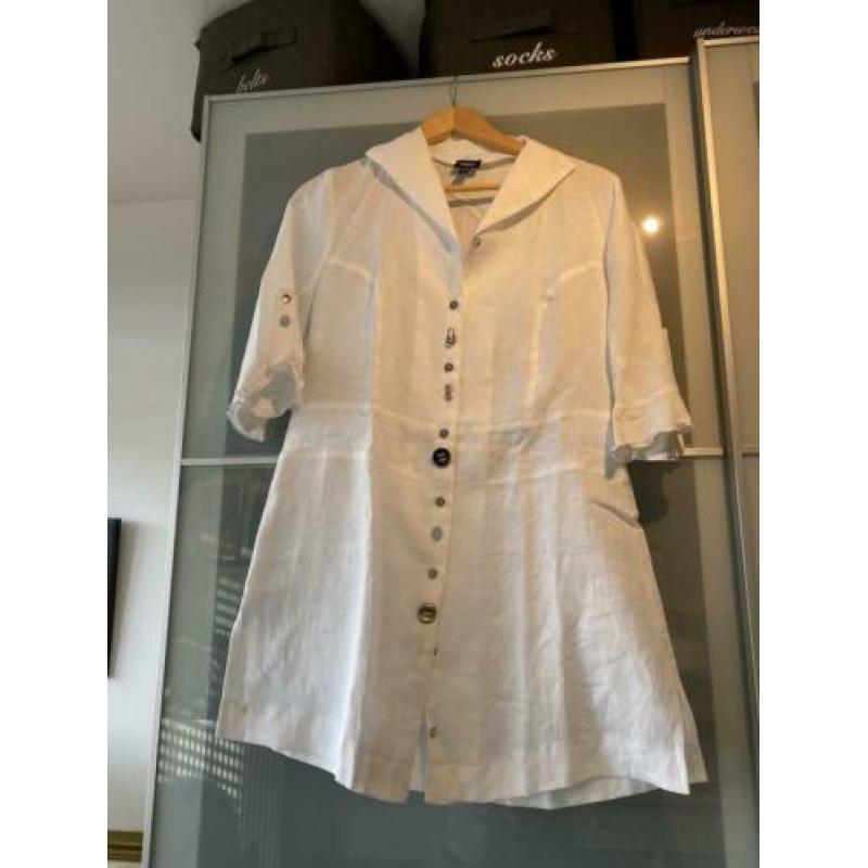 Witte linnen blouse nieuw 40