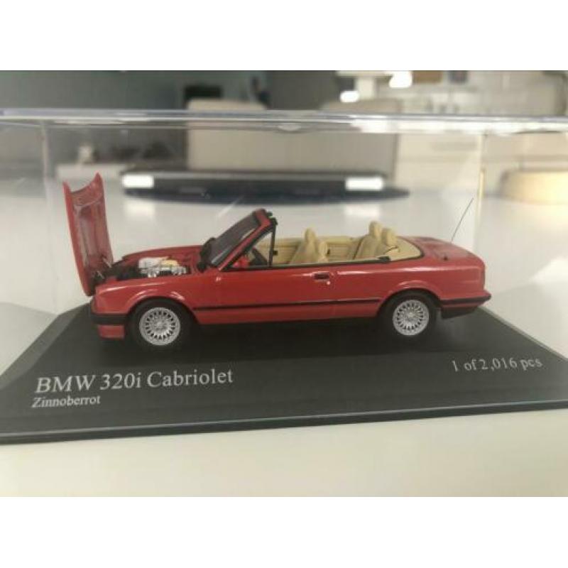 BMW 320i Cabrio E30 1:43 Minichamps *zeldzaam*