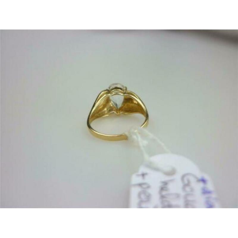 Ring goud met edelstenen / Z6187