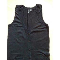 zwarte pull over vest (maat 36) H&M