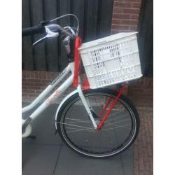 Gazelle transportfiets wit Miss Grace "Holland" met xtra's