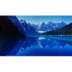 MORAINE LAKE CANADA Polyester Poster Banner Vlag