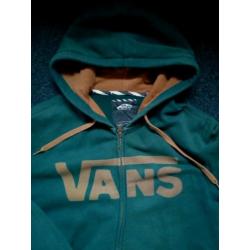 Vintage groen met geel Vans hoodie.