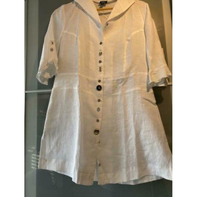 Witte linnen blouse nieuw 40