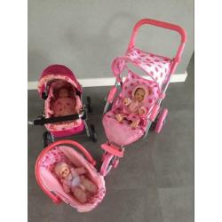 Poppenwagens en maxi cosi