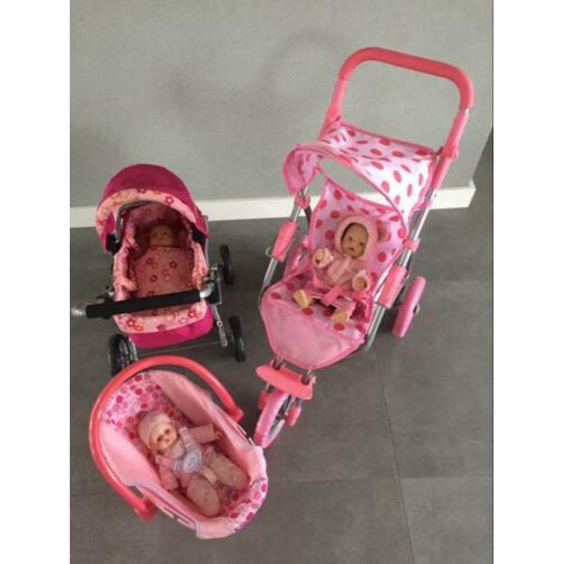 Poppenwagens en maxi cosi