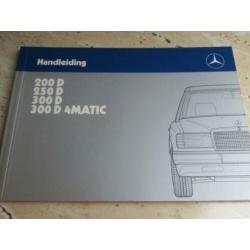 Instructieboek Mercedes 200D 250D 300D W124 1985 - 1989