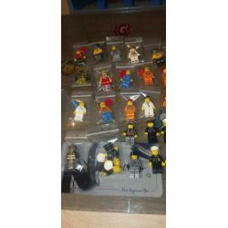 Lego 69 minifigures (City, Space, Ferrari, Racers, Miners)