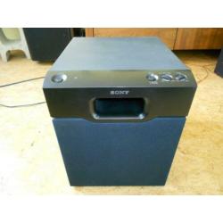 Prima Sony SA-WM20 actieve subwoofer, zwart.