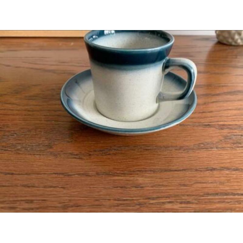 Wedgwood blue pacific 3 espressokopjes vintage