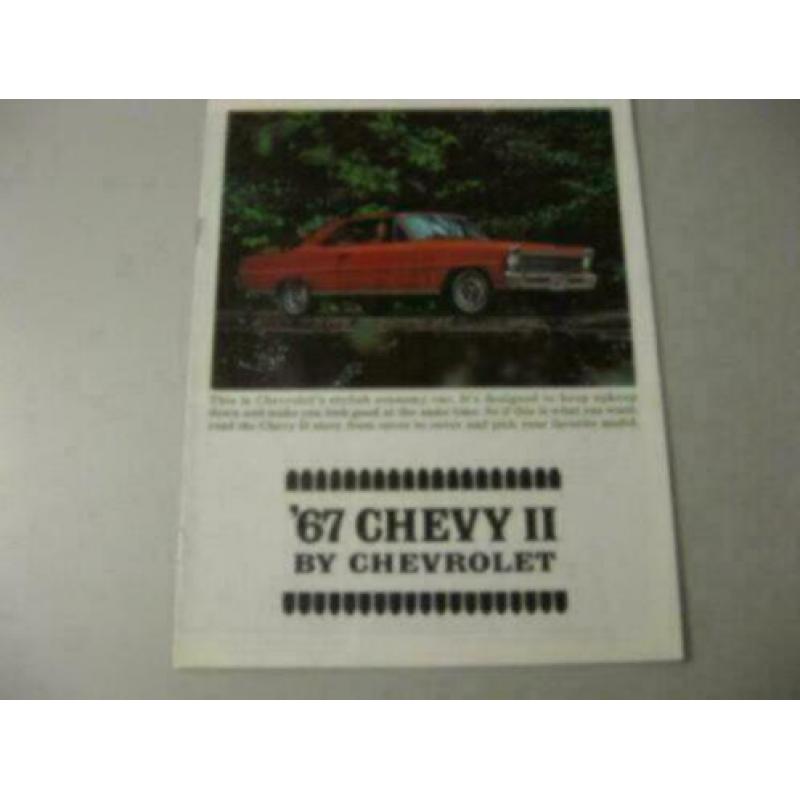 1967 Chevrolet Chevy II Nova Brochure USA