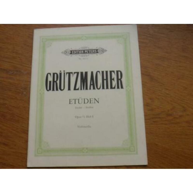 Grützmacher etuden --voor cello