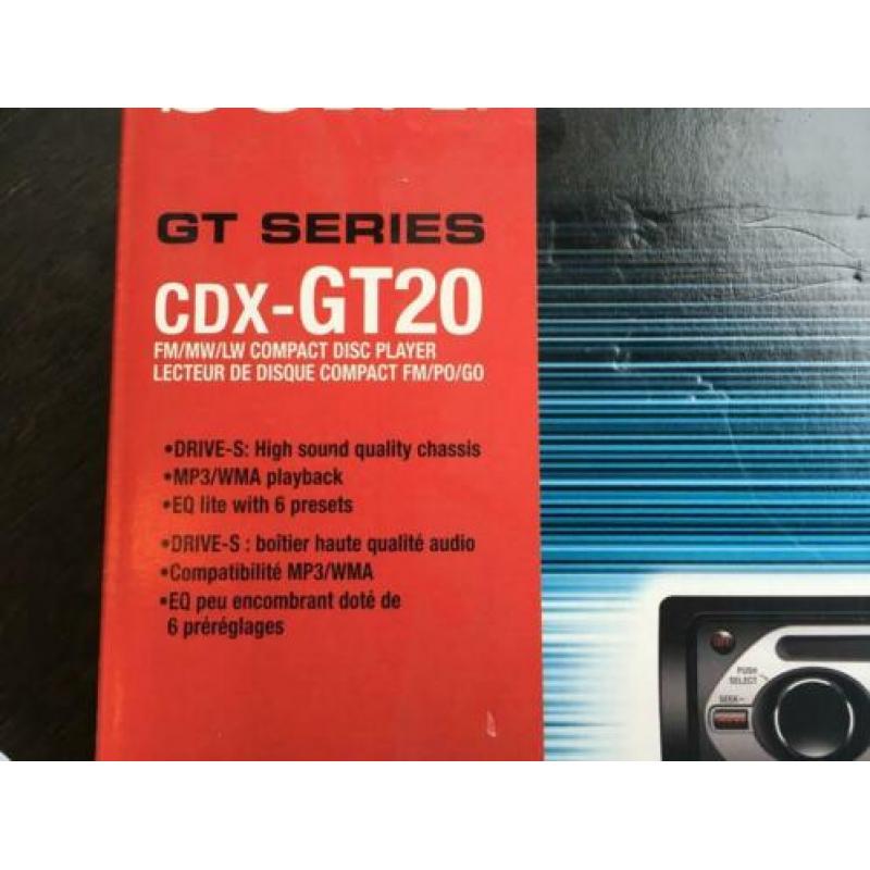 autoradio cd-speler Sony CDX-GT20