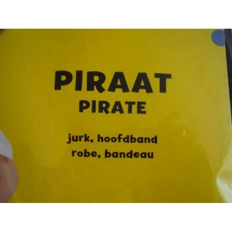 Nieuwe Piraten Jurk met hoofdband mt 146/nog in verpakking