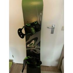 F2 snowboard 1.60m incl bindingen