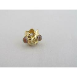 Trollbeads Drie Bloemen Goud 750/18Krt IN NIEUWSTAAT! G-742