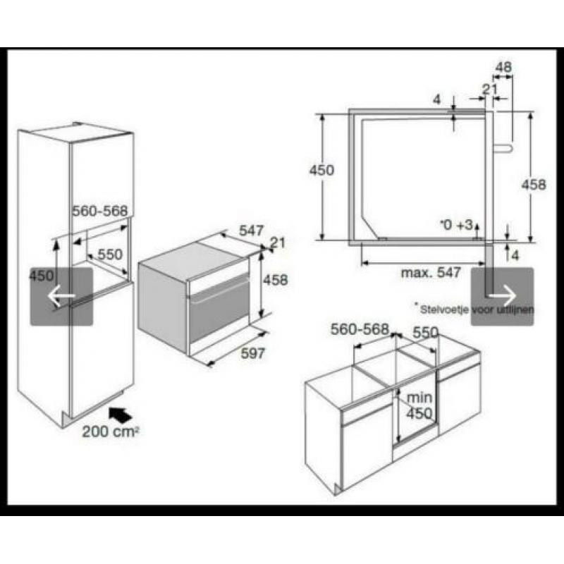 Nieuwe Atag combi oven grill magnetron CX4592D matrix zwart