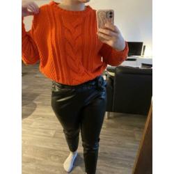 Oranje kabeltrui H&M