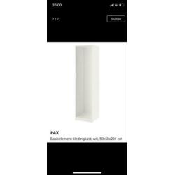 Pax kast ikea met 2 stangen