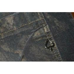 Maryley, leuk stoer grijze jeans broek, maat M