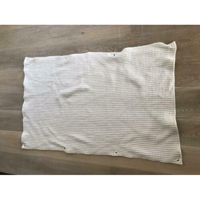 Koeka ledikantdeken wafel dubbel 100x150 mint beige