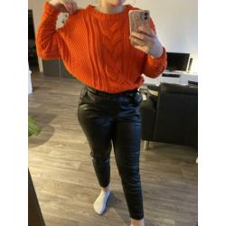 Oranje kabeltrui H&M