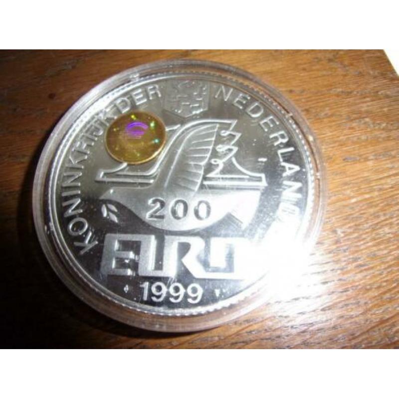 200 euro 1999 nederlande zilver & goud - helsinki