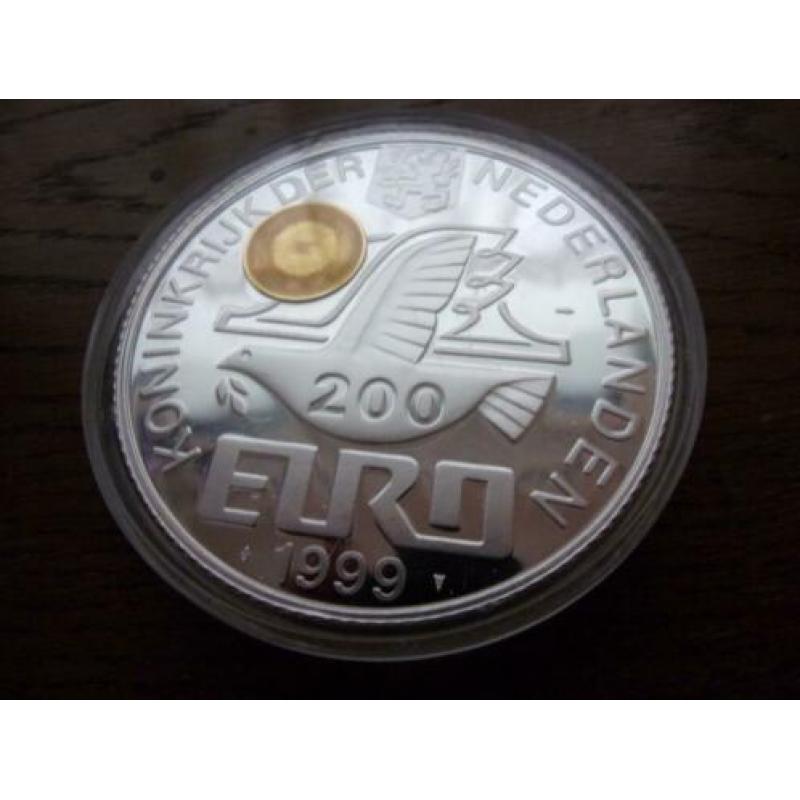 200 euro 1999 nederlande zilver & goud - helsinki